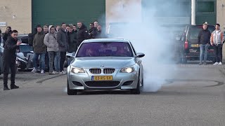 BMW M5 V10 CRAZY BURNOUTS [upl. by Crowe414]