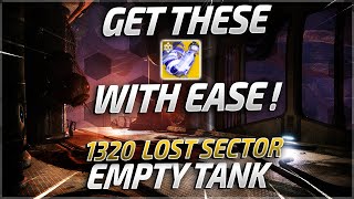 Easy Solo 1320 Titan Legend Lost Sector Empty Tank  No Backup Plans  Destiny 2 Season of The Lost [upl. by Ati]