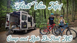 Mountain Biking In DuPont State Forrest  Ridgeline Trail Van Camping Waterfalls and MORE [upl. by Ahsirk]