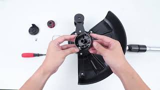 How To Assemble The Mellif Cordless String Trimmer amp Weed EaterFor DewaltMellif 20V MAX Battery？ [upl. by Oralee703]