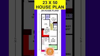 23 X 50 House Design  1150 Sqft New House Map  House Plan  128 sqyds Home S NO 2143 [upl. by Asha809]