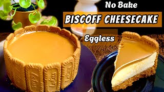 No Bake Biscoff Cheesecake Recipe  How To Make Eggless Lotus Biscoff Cheesecake At Home Cheesecake [upl. by Odnolor]