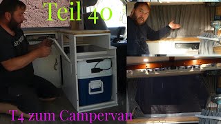 VW T4 zum Campervan Fertigstellung der rollenden 1 Raumwohnung mobicool baimex [upl. by Ahsataj708]