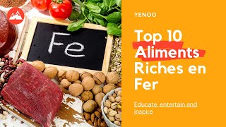 Top 10 Aliments Riches en Fer  Carence en fer [upl. by Elvira295]