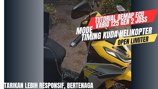 tutorial remap ecu vario 125 new gen 2  mode timing kuda  helikopter joss [upl. by Lettie]