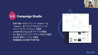 【オンデマンドウェビナー】オープンソース生まれのMAツールCampaign Studioの基本機能のご紹介 [upl. by Eenaffit]