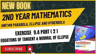 12 Class Mathematics Exercise 94  Chapter 9  Pt 2  Parabola Hyperbola  Ellipse  New Book [upl. by Connie]