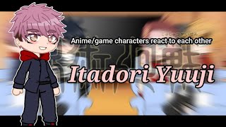 AnimeGame characters react to each other  Itadori Yuuji  Jujutsu kaisen  Gcrv  24 [upl. by Cynarra690]