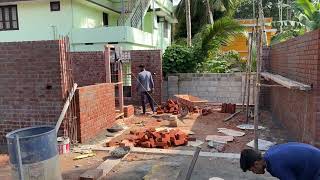 Brick Masonry Work At Residential Project [upl. by Daveen167]