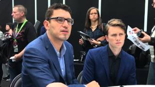 wwwscifivisioncom  Mr Robot Press Room  Sam Esmail amp Martin Wallström  NYCC 2015 [upl. by Loring]