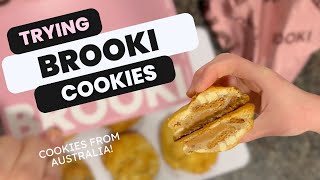 Trying Brooki Bakehouse Cookies These Came From Australia bakery cookies [upl. by Aramaj]