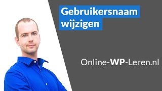 Gebruikersnaam In WordPress Wijzigen [upl. by Agamemnon305]