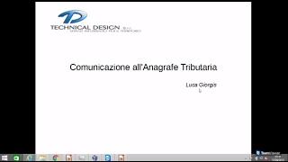 Webinar Anagrafe Tributaria [upl. by Siubhan]