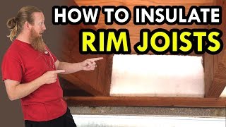 How To Install Rim Joist Insulation  Rim Joist Insulation Knoxville [upl. by Crowe323]