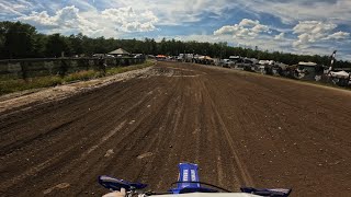 On board with Brandon Gregoire Pro 125 Moto 2  2024 Fox J Day Off Road Series MX207 GP [upl. by Enomal797]