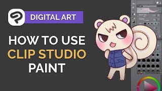 How to Use CLIP STUDIO PAINT  Digital Art Tutorial for BEGINNERS step by step [upl. by Anegue]