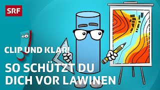 Lawinen Wie schützt man sich davor  SRF Kids – Clip und klar  Kindervideos [upl. by Cory]