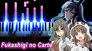 【FULL】Seishun Buta Yarou wa Bunny Girl Senpai no Yume wo Minai ED  quotFukashigi no Cartequot Piano [upl. by Nnylcaj397]