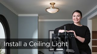 How to Install a Ceiling Light  Installation Tips from Lamps Plus [upl. by Onitnevuj]