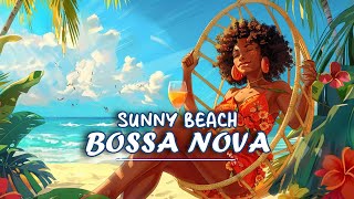 Charming Beachside Bossa  Upbeat Jazz Melodies by the Beach to Start Your Day Positively [upl. by Airtina]