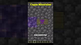 Capas de minerales Minecraft 121 Netherite Diamante Oro Hierro Carbón Esmeralda Amatista [upl. by Micheal]