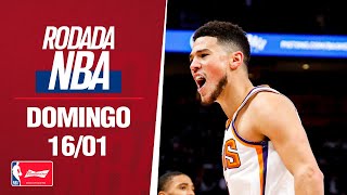 GRANDE JOGO DE DEVIN BOOKER GARANTE VITÓRIA DOS SUNS JALEN GREEN VOANDO E MAIS  RODADA NBA 1601 [upl. by Daukas379]