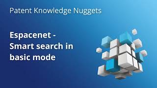 Espacenet – Smart search in basic mode [upl. by Attirehs]