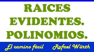 REGLAS DE RAICES EVIDENTES [upl. by Enyrb19]