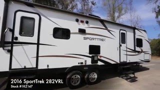 SportTrek ST282VRL Travel Trailer Walkaround  OptimumRVcom [upl. by Sivatnod86]