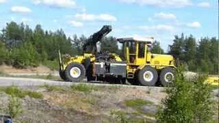 Nordverk motorgrader with slagkraft Buskröjare  Bushcutter [upl. by Ikoek]