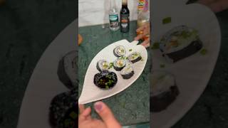 Sushi l sushi at home l let’s make sushi l vegetarian sushi fyp fypage sushi japanesefood [upl. by Duffie]