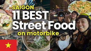 Street Food on Scooter in Ho Chi Minh at Night Must try in Vietnam 2024 [upl. by Kingdon]