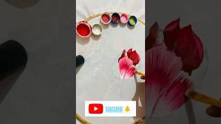 How to make tulip buds flowers how tulips mixflo mixflowers fakeitflowers camellia flowery [upl. by Sinnoda]