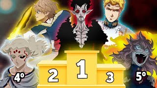 OS 10 PERSONAGENS MAIS PODEROSOS DE BLACK CLOVER  Player Solo [upl. by Tsirc]