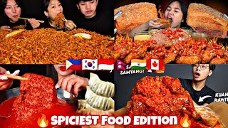 INTERNATIONAL SPICY MUKBANG COMPILATION🌶️🥵🔥🔥 [upl. by Munro]