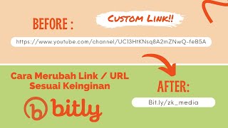 Cara Mengubah Link Sesuai Keinginan Di Bitly Cara Custom Link Url Bitly [upl. by Schiffman]