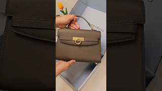 Parisa Wang Grace Top Handle Bag in Parisian Grey parisawang unboxing [upl. by Saunder]