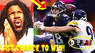 CRAZY LAST DRIVE TO WIN IT ALL FALCONS VS STEELERS HIGHLIGHTS REACTION 2024 WEEK 1 [upl. by Reinhart]