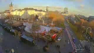 Weihnachtsmarkt Kölner Altstadt  Aufbau im Zeitraffer [upl. by Meesak]