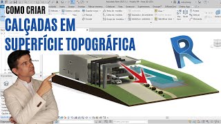 Como CRIAR CALÇADA em terreno acidentado no Revit TOPOGRAFIA [upl. by Okika]