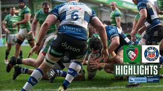 Highlights Leicester Tigers v Bath Rugby  Gallagher Premiership 2324 Round 10 [upl. by Idonah481]