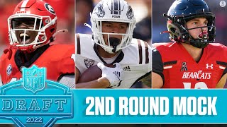 2022 NFL 2nd Round Mock Draft Buccaneers Bears and 49ers  CBS Sports HQ [upl. by Ehud198]