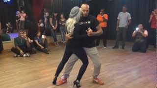 Kizomba BeginnerIntermediate with Albir and Sara in Paris [upl. by Birkner]