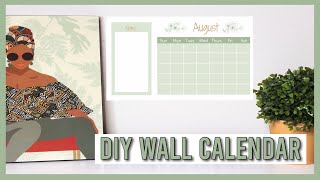 DIY Wall Calendar  Easy Canva Tutorial [upl. by Diao]