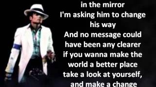 Michael Jackson  Man in the Mirror LYRICS HQ [upl. by Cyril73]