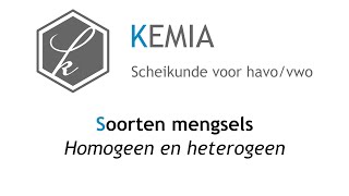 Soorten mengsels Homogeen en heterogeen [upl. by Liu]