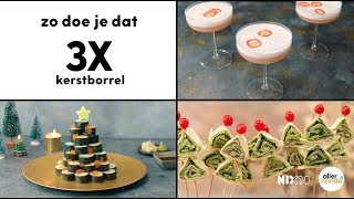 3 x kerstborrel kersthapjes en cocktail recept  Allerhande [upl. by Lrigybab]