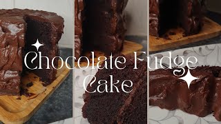 Chocolate Fudge Cake  Simple And Easy Recipe  Bakers Bites [upl. by Jesse95]