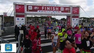 ROMAOSTIA HALF MARATHON 332024 LIVE ARRIVALS IN OSTIA [upl. by Dnomse]