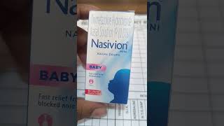 Nasivion mini nasal drop for baby  Uses dose and composition  nasalspray baby mbbs students [upl. by Ariew]